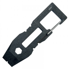 JXT 12 in 1 Multitool Key Chain Pry Tool Ultra Functional EDC Crowbar Keychain Pocket Titanium Pry Bar