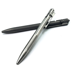 CNC machine made stone wash surface titanium bolt action writing pen