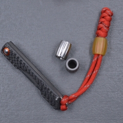 Ultem pocket Knife Lanyard Beads two patterns for DIY Paracord Projects lanyard keyring keychain bracelet pendant key