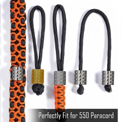 EDC Titanium alloy Rope Buckle Parachute Travel Accessory Bracelet Necklace Bead DIY Beads Flashlight Knuckles Bracelet