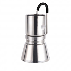 Stainless steel Camping Hiking Classic Moka Pot Stovetop Espresso Coffee Brewing Outdoor Coffee Extractor Machine