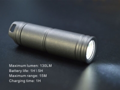 Rechargeable Mini Portable LED Camping Titanium Flashlight Camping Accessories