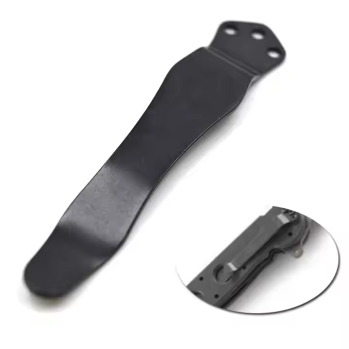 Customized Size Black Metal Titanium Deep Carry Knife Clips Parts belt Pocket Clip