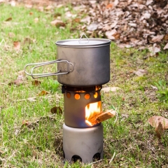 Custom Outdoor High Quality Portable Mini BBQ Titanium stove