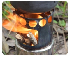 Custom Outdoor High Quality Portable Mini BBQ Titanium stove