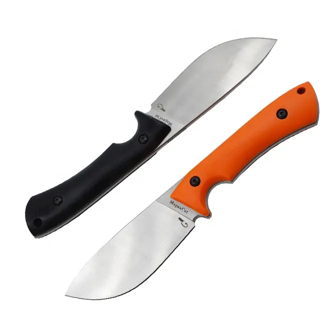 OEM Outdoor Survival Camping G10 Handle Straight Edge Knives EDC Hunting Fixed Blade Knife with Sheath