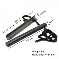 JXT Fire Starter-Weather stainless steel and magnesium bar Rod for Camping and Hiking, Emergency Survival Kits