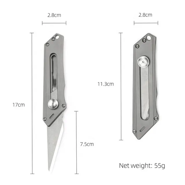 JXT Wholesale Professional Knife Cutter Safety Retractable Box Cutter Utility Knife