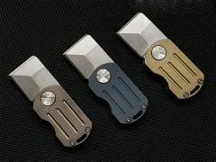 Small Pocket Knife with Keychain Mini Titanium EDC Knife Tool with Strength Blade