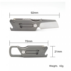 JXT High Strength High Quality Mini Size Titanium Alloy Folding Knife
