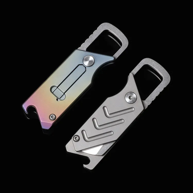 JXT High Strength High Quality Mini Size Titanium Alloy Folding Knife