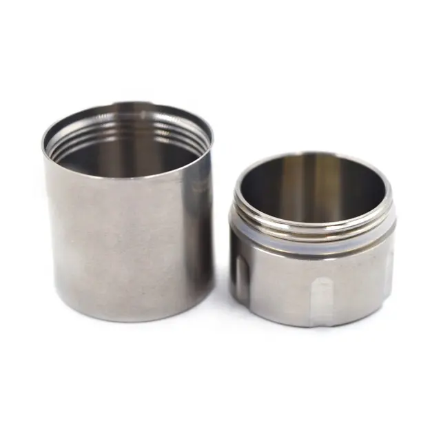 Nontoxic Titanium Tablet Storage Medicine Pill Box EDC Titanium Capsule Containers