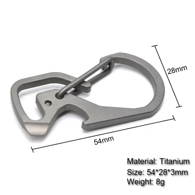 Titanium Edc Tools Titanium Carabiner Quick-release Keychain Carabiner