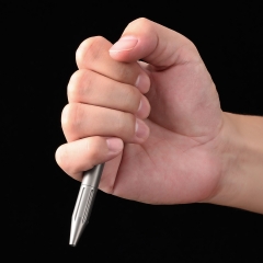 Titanium Alloy EDC Bolt Action Pen with Clip Schmidt P9000M Refill Pocket Pen With Stripe for Business Office