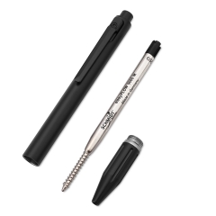 Titanium Alloy EDC Bolt Action Pen with Clip Schmidt P9000M Refill Pocket Pen With Stripe for Business Office