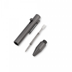 D1 Short Titanium Bolt Action Pen EDC Mini Durable Ballpoint Pen Metal Writing Tactical Pocket Pen for Outdoor Writing