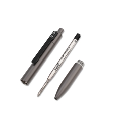 Ultralight EDC Retract Refill Metal Pens Click Gift Pen with Clip for Business Office Daily Use