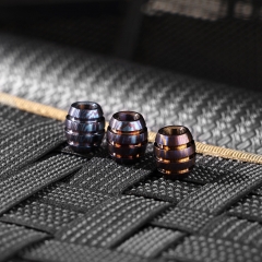 Durable Titanium EDC Paracord Lanyard Bead Lanyard Keychain Paracord Knife Beads Metal Charms Accessories