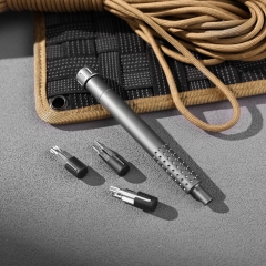 Aluminum Screwdriver Handle Holder Repair Hand Tools Screwdriver Bit Holder hold 9pcs bits