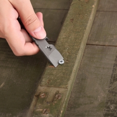 Titanium Alloy Mini Crowbar Multifunctional Portable EDC Tool with bottle opener flat head screwdriver keychain ,Tritium slot