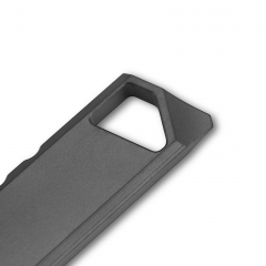 Titanium Alloy Mini Crowbar Multifunctional Portable EDC Tool with bottle opener flat head screwdriver keychain ,Tritium slot