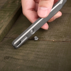 Multi Function Keychain Pry Tool EDC Key Chain Crowbar Titanium Pocket Tool Pry Bar With Timascus Inserts