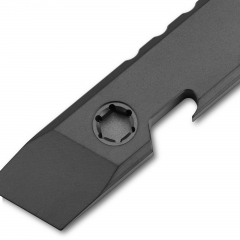 Titanium Alloy Mini Crowbar Multifunctional Portable EDC Tool with bottle opener flat head screwdriver keychain ,Tritium slot