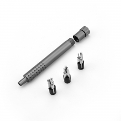 Aluminum Screwdriver Handle Holder Repair Hand Tools Screwdriver Bit Holder hold 9pcs bits