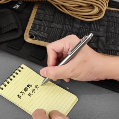 Customized EDC Tactical Ballpoint Pocket Pens Custom Logo Package Titanium Click Pen