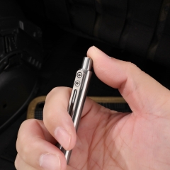 Customized EDC Tactical Ballpoint Pocket Pens Custom Logo Package Titanium Click Pen