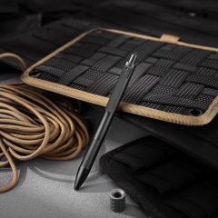 Expertly Crafted Titanium Alloy Bolt Action Pen Equipped with D1 Refill EDC Tool