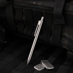 Customized EDC Tactical Ballpoint Pocket Pens Custom Logo Package Titanium Click Pen