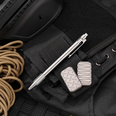 D1 Short Titanium Bolt Action Pen EDC Mini Durable Ballpoint Pen Metal Writing Tactical Pocket Pen for Outdoor Writing