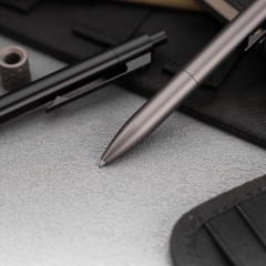 Ultralight EDC Retract Refill Metal Pens Click Gift Pen with Clip for Business Office Daily Use