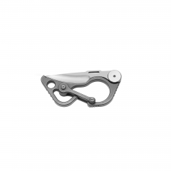 Titanium EDC Keychain Multi Function Carabiner Pocket Knife Bottle Opener