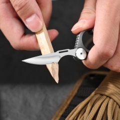 Titanium EDC Keychain Multi Function Carabiner Pocket Knife Bottle Opener