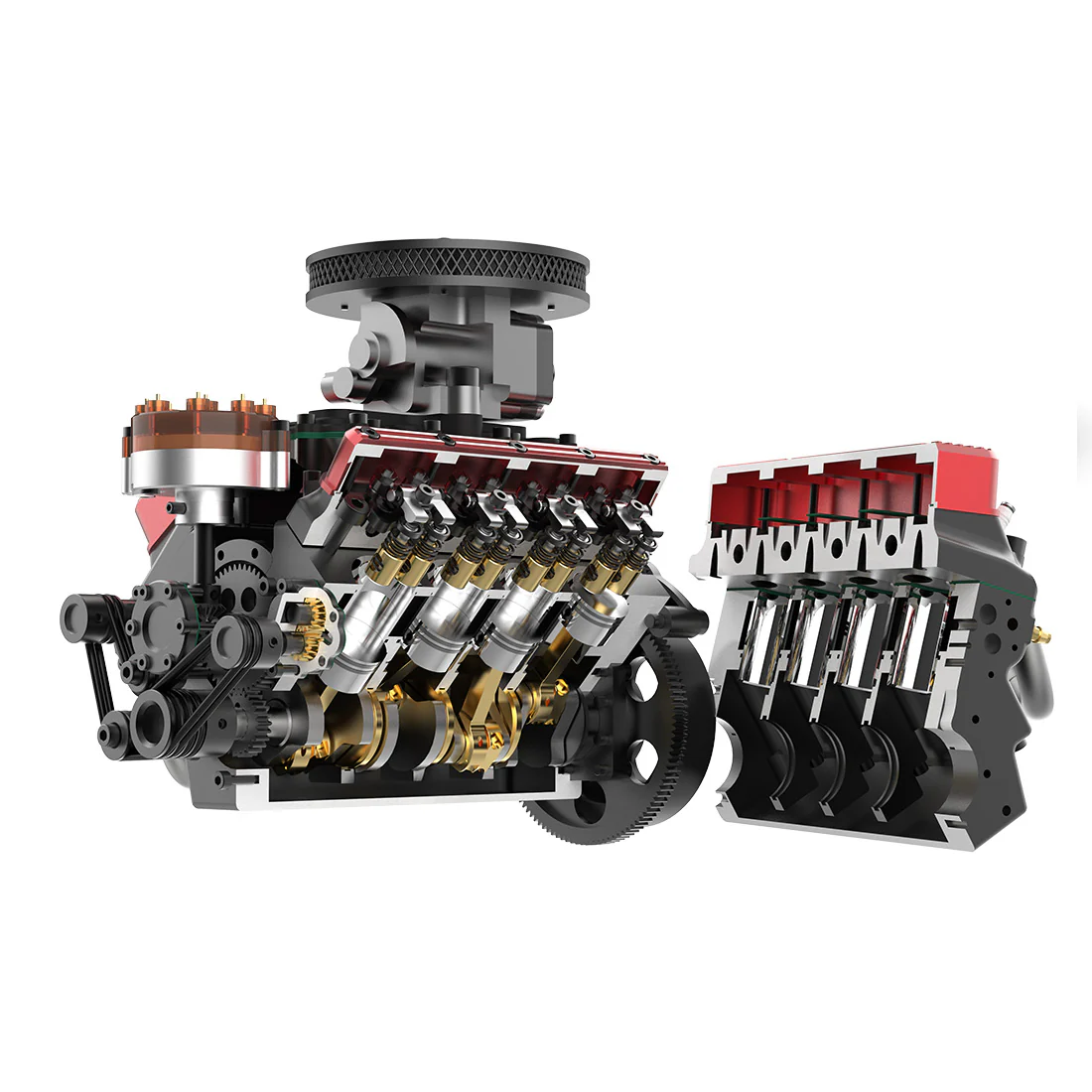 TOYAN four-stroke eight-cylinder tappet water-cooled gasoline engine