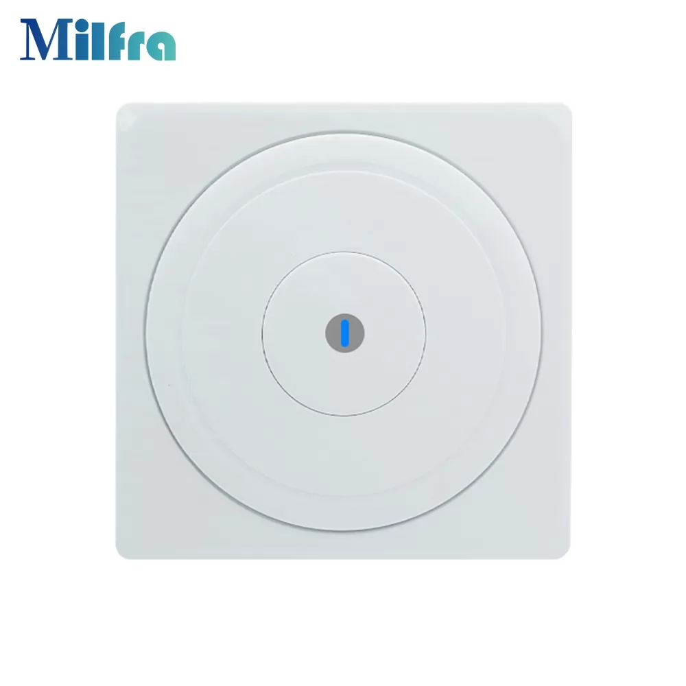 Milfra EU Wifi Switch Tuya Smart Life Control,110V 220V,1 gang 1 way,Neutral Needed,2.4MHz,No Hub Required