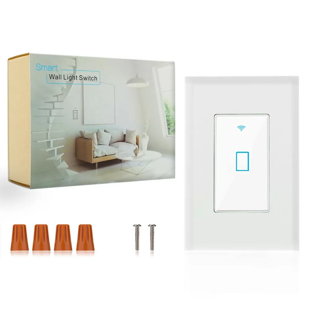 Smart WiFi Switch In-Wall Light Switch APP Remote Control Touch