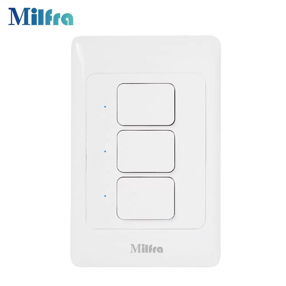 Smart Wi-Fi Light Switch No Hub Required Neutral Wire Required Timing Function Remote Control - Milfra