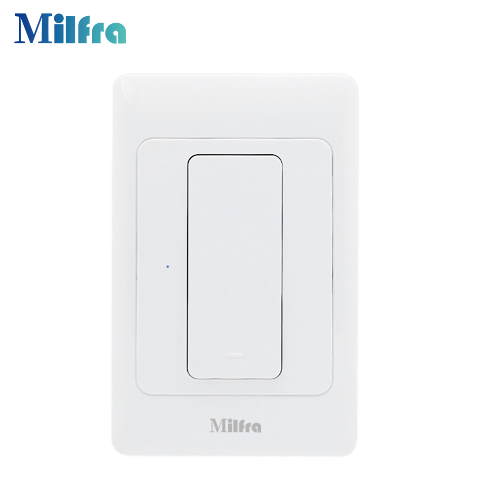 Milfra Wifi Led Dimmer Switch US Digital Touch Light Switch Tuya Smart Life  2 Packs