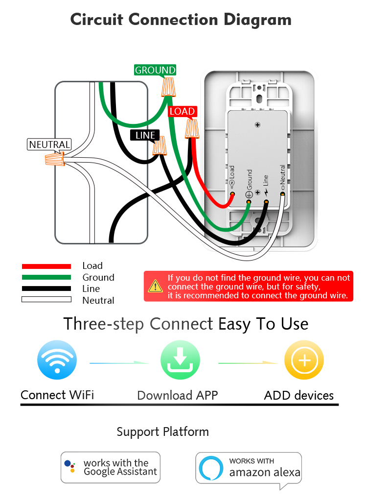 Wifi Led Dimmer Switch US Digital Touch Light Switch Tuya ...