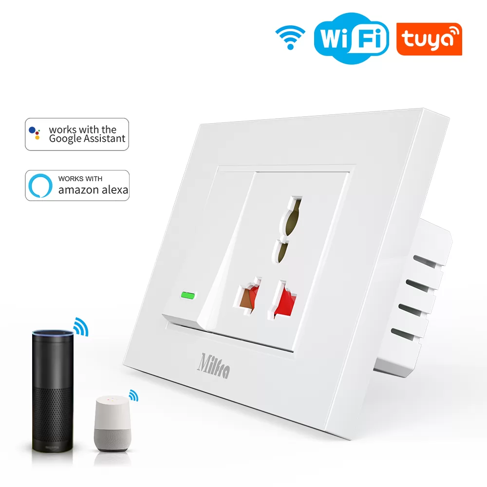 WiFi Light Switch With Socket (WOT20) - AVATTO Smart Home