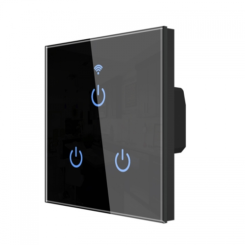 Smart Light Touch Switch Wifi EU certified Toughened crystal glass panel waterproof - Milfra