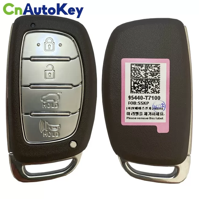 CN020169 Hyundai  2021 Smart Key Remote 4 Buttons 433 MHz 95440-T7100