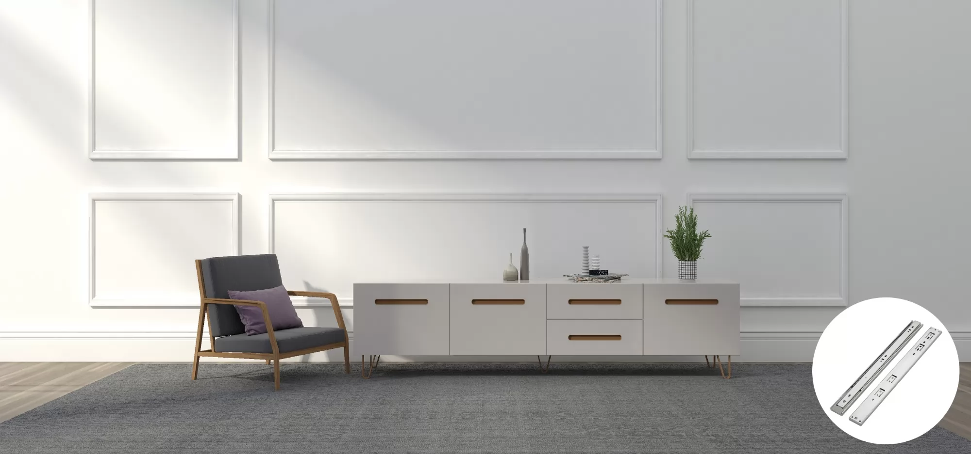 OCG Soft Close Drawer Slide