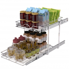 2 Tier Pull Out Cabinet Organizer