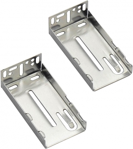 OCG 2 Pairs Rear Mounting Brackets for Ball Bearing Drawer Slide, Side Mount Drawer Slide Rear Mounting Brackets for Face Frame Cabinets fit 1.77 inch