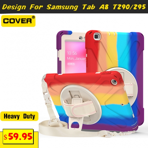 Smart Stand Anti-Drop Colorful Silicone Case Cover For Samsung Tab A8 290/295