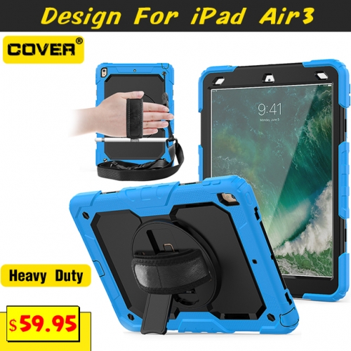 Smart Stand Anti-Drop Case For iPad Air 3 10.5 With Hand Strap